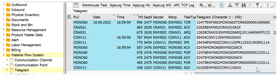 SAP EWM MFS Warehouse Monitor_11